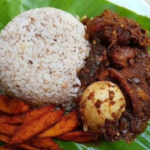 Ofada Rice with Sauce