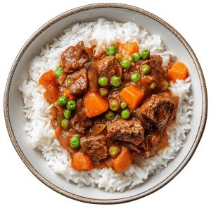 White Rice with Stew